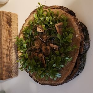 Set of 10 Artificial Boxwood Napkin Rings